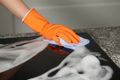 Customer raising a complaint about a cleaning service