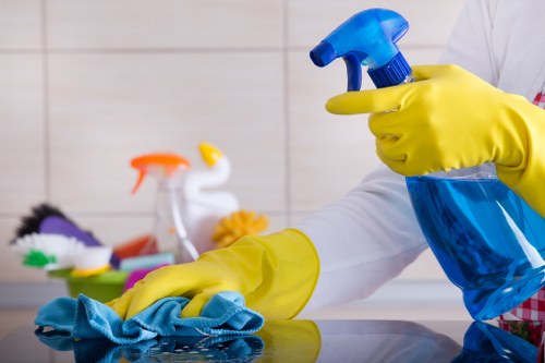 Professional house cleaning in a Kennington living room