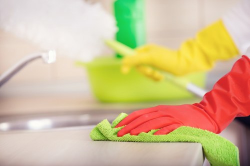 Deep cleaning upholstery in a Kennington home interior